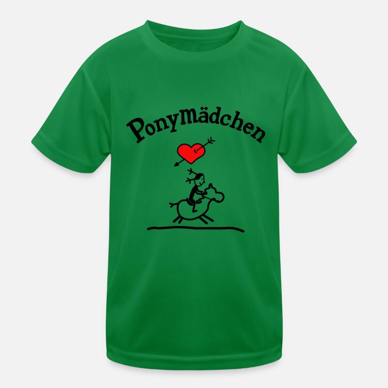 Pony Mädchen Ponyreiten Kinder Funktions-T-Shirt