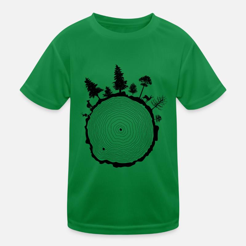 Planet Erde Kinder Funktions-T-Shirt