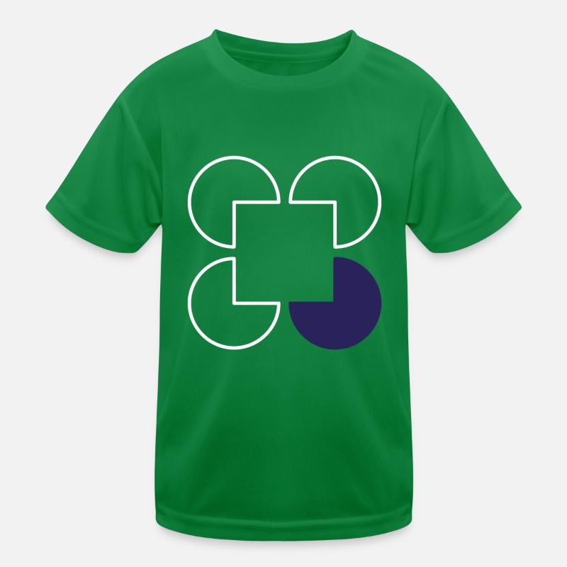 Quadrangulaire cercle motif T-shirt sport Enfant