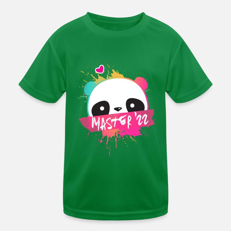 Devise du Master '22 avec Panda - Diplôme universitaire 2022 T-shirt sport Enfant