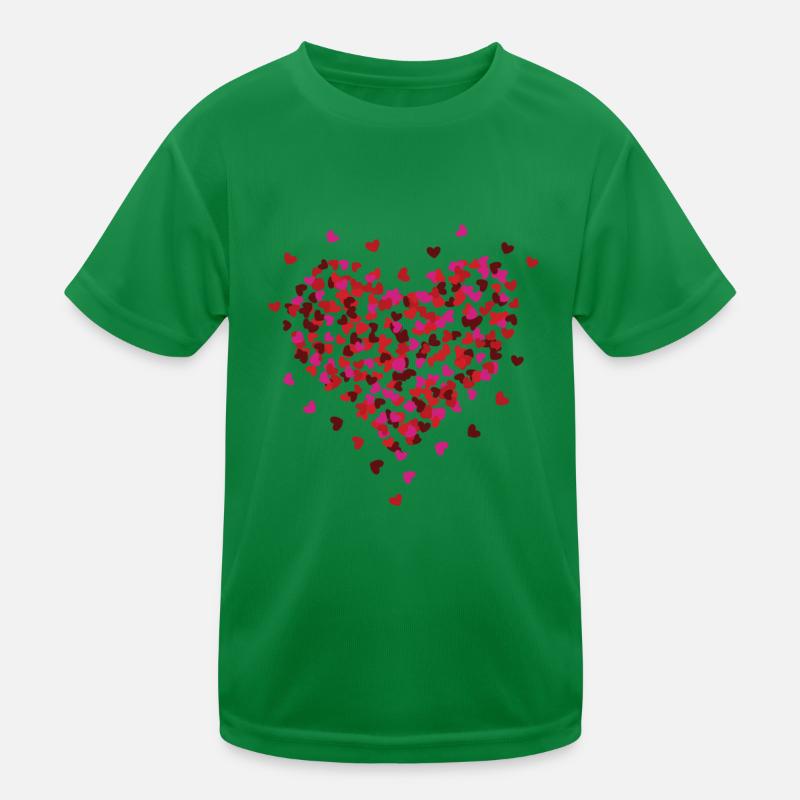 Saint-Valentin petits coeurs bombe aérosol T-shirt sport Enfant