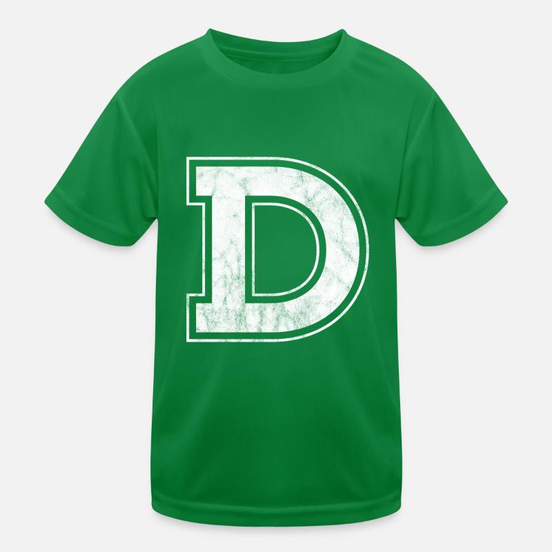 Letter D Kids Functional T-Shirt
