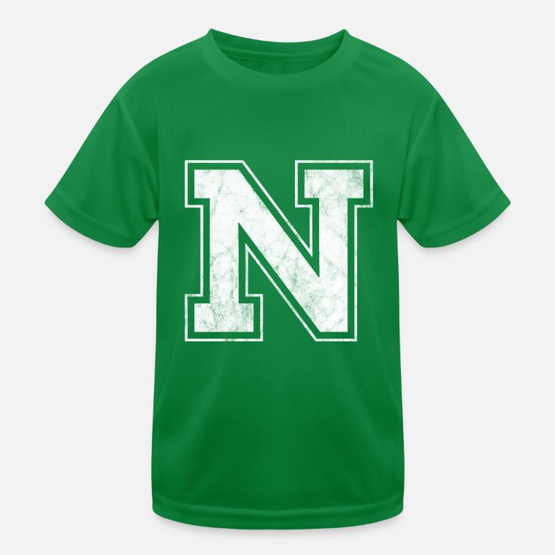 Letter N Kids Functional T-Shirt