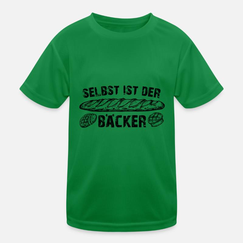 Selbst ist der Bäcker - Brot backen Kinder Funktions-T-Shirt