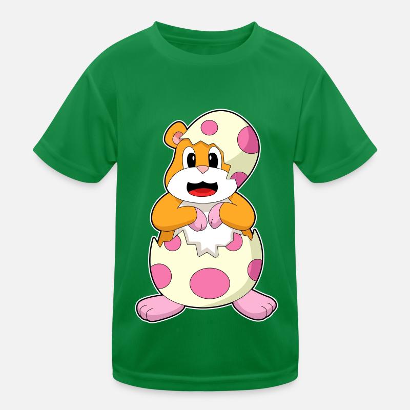 Hamster eggshell egg Kids Functional T-Shirt