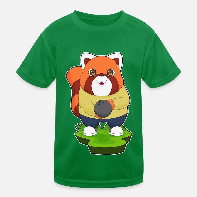 Panda roux Bowling Bowling Ball Sport T-shirt sport Enfant