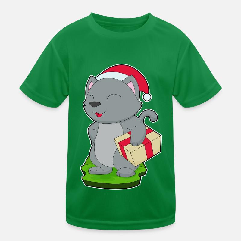 Forfait Noël chat T-shirt sport Enfant