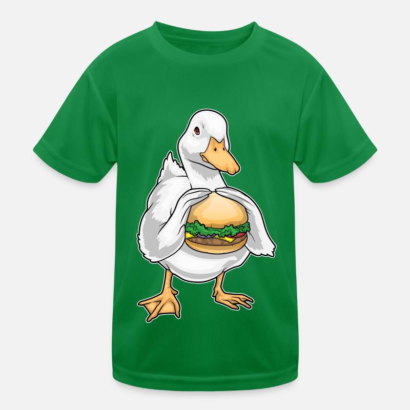 Duck Cheeseburger Kids Functional T-Shirt