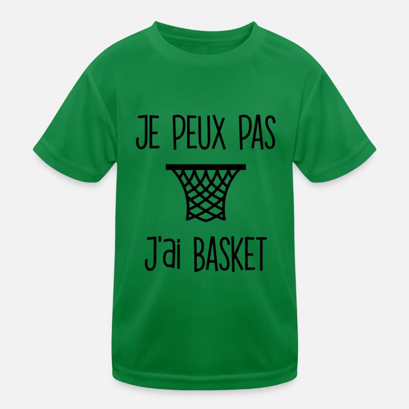 Tee Basket Spaß 🏀 Kinder Funktions-T-Shirt