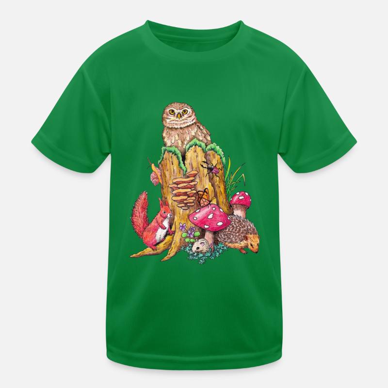 Forest animals Kids Functional T-Shirt