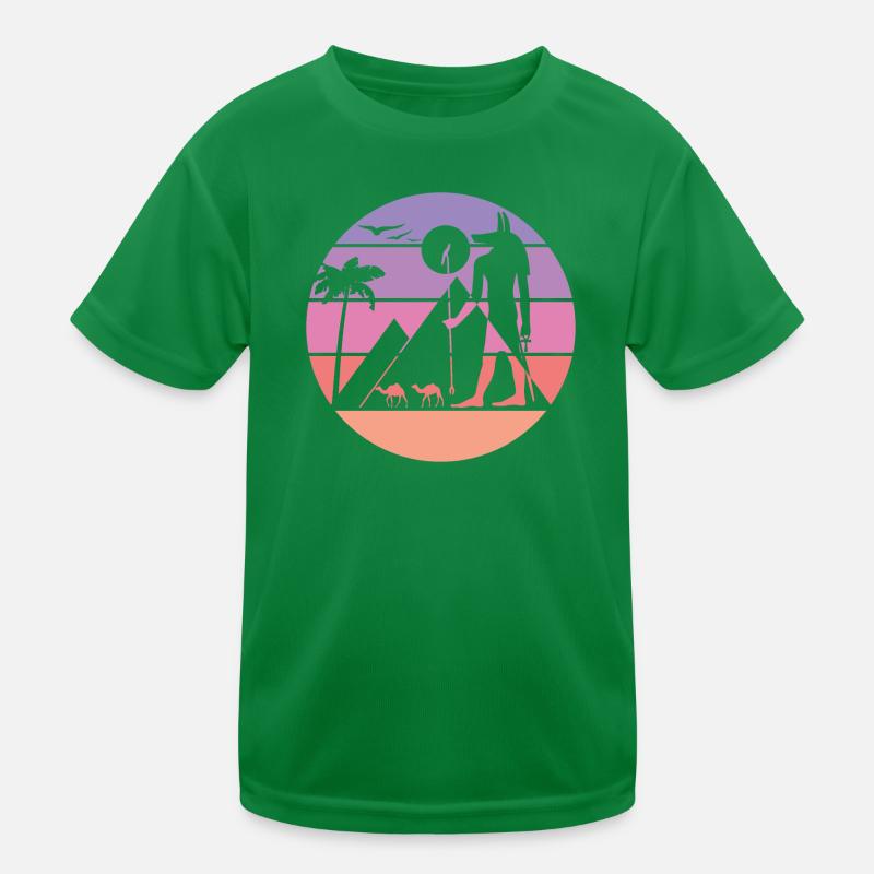 Mythical Silhouette - Anubis Kids Functional T-Shirt