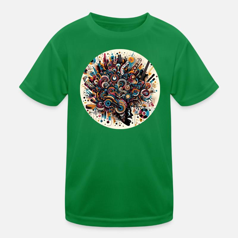 Afro Style Explosion Musicale Abstraite T-shirt sport Enfant