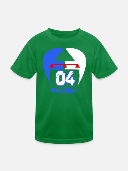 Bas-Alpine logo - Kids Functional T-Shirt - kelly green - Front