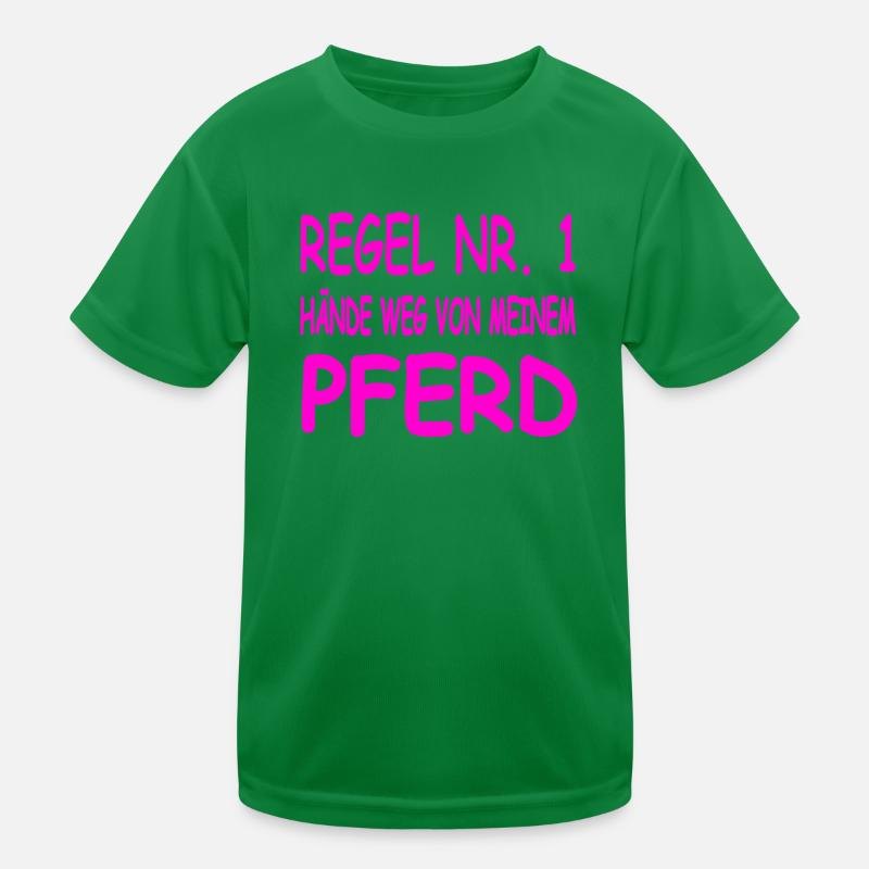 Pferde Kinder Funktions-T-Shirt