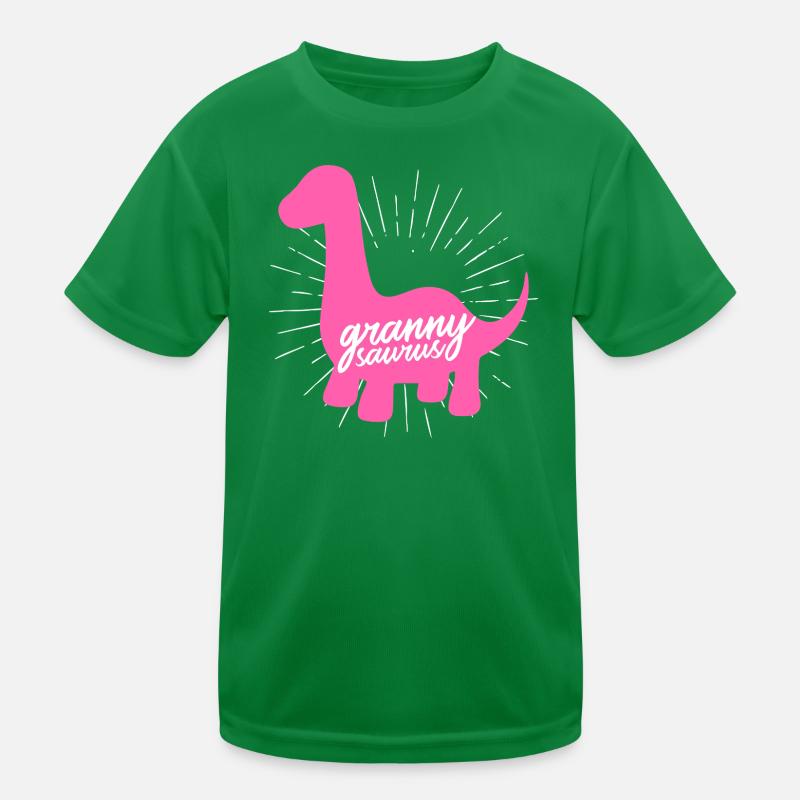 Grannysaurus Lustige rosa Dinosaurier-Großmutter Kinder Funktions-T-Shirt