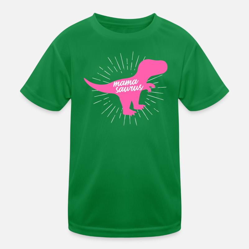 Mamasaurus T-Rex Dinosaurier Pink Silhouette Geschenk Kinder Funktions-T-Shirt