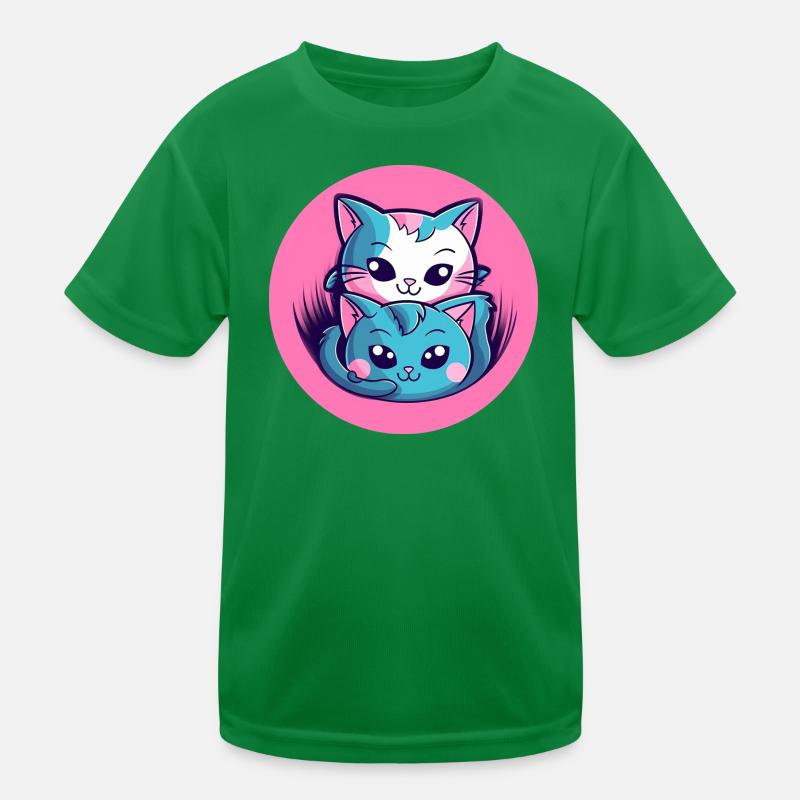 Kitten Hug Duo Kids Functional T-Shirt