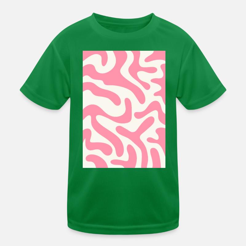 Funky tiger - pink Kids Functional T-Shirt