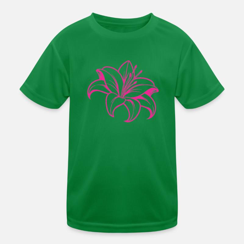 Lily flower Kids Functional T-Shirt