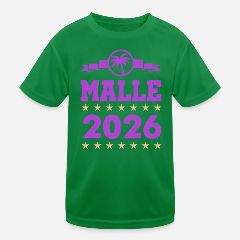 Malle 2026 Logo Kinder Funktions-T-Shirt