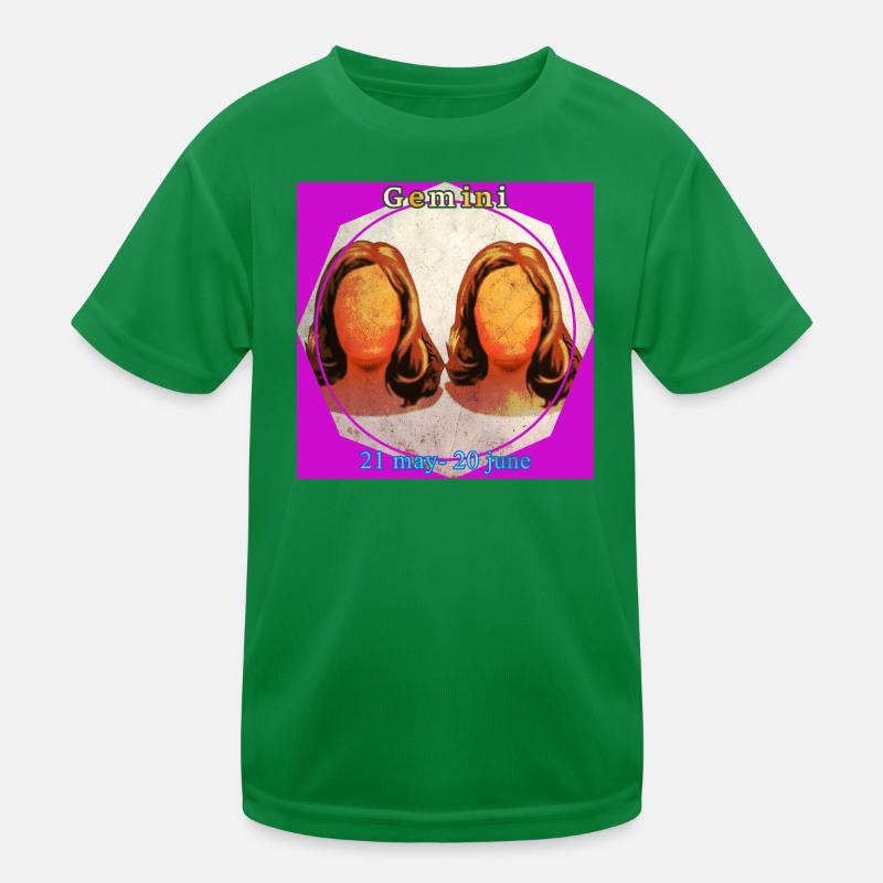 Zwillinge Kinder Funktions-T-Shirt