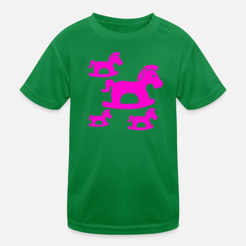 Pferde Kinder Funktions-T-Shirt