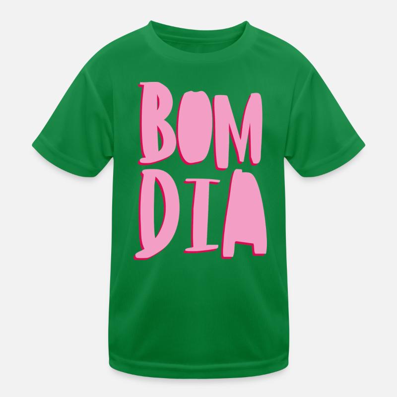 bom dia Kinder Funktions-T-Shirt