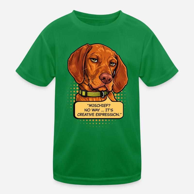 Funny Vizsla Mischief Dog – Creative Expression Kids Functional T-Shirt