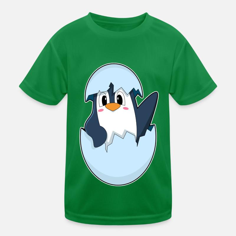 Penguin Eggshell Kids Functional T-Shirt