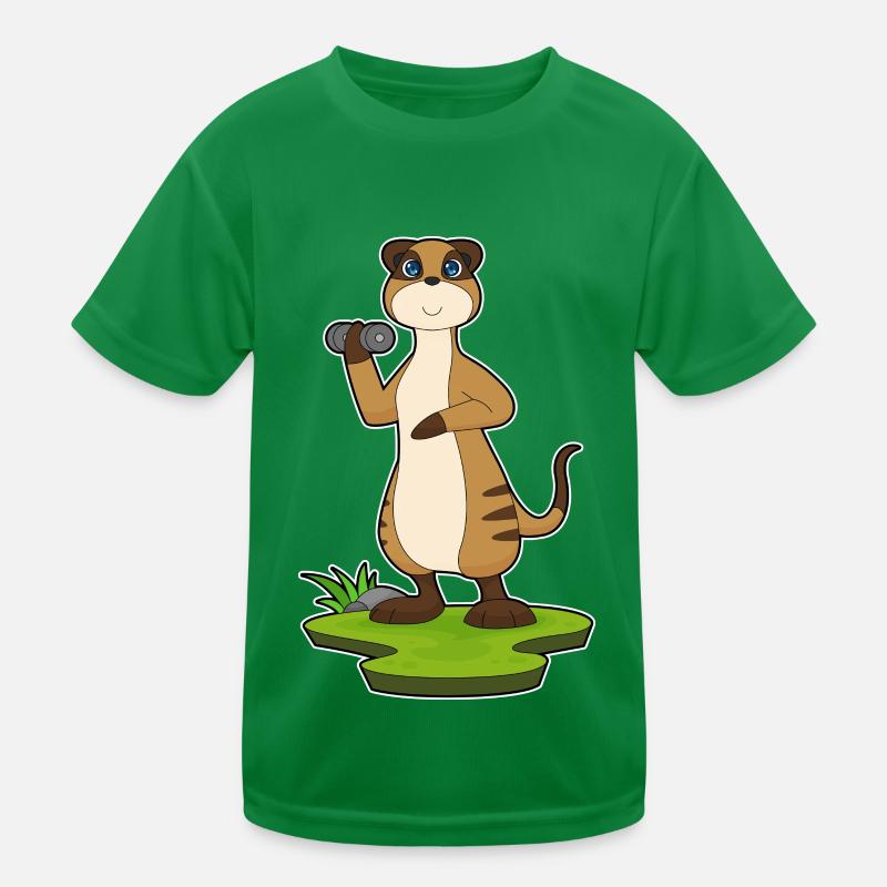 Meerkat Strength Training Dumbbell Kids Functional T-Shirt
