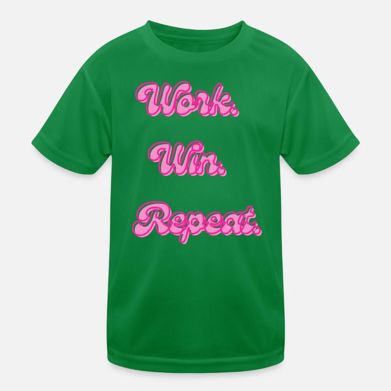 Work Win reprend Retro Neon T-shirt sport Enfant