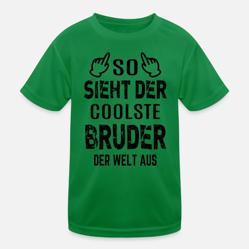 Coolster bester Bruder der Welt Geschenkidee Bro Kinder Funktions-T-Shirt