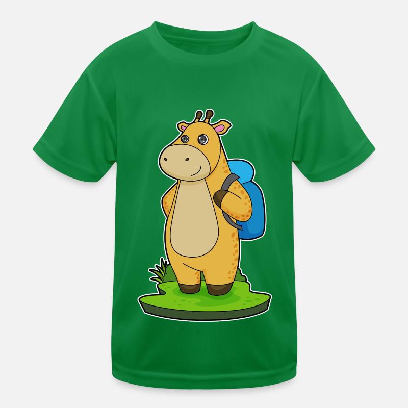 Giraffe Wanderer Rucksack Kinder Funktions-T-Shirt
