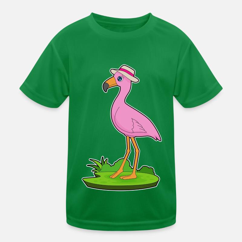 Flamingo Hut Kinder Funktions-T-Shirt
