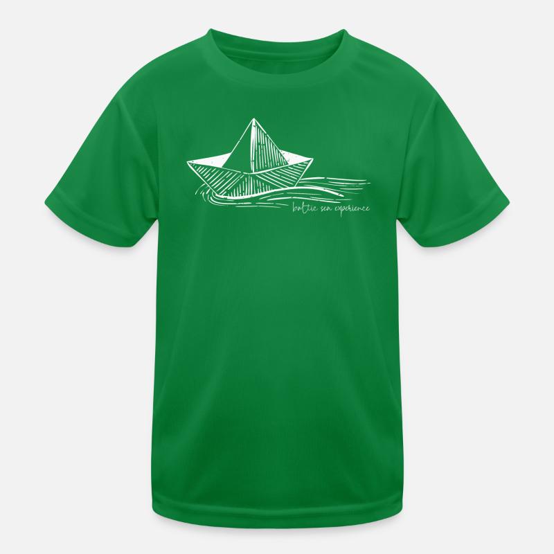 schwimmendes Papierboot baltic sea experience Kinder Funktions-T-Shirt
