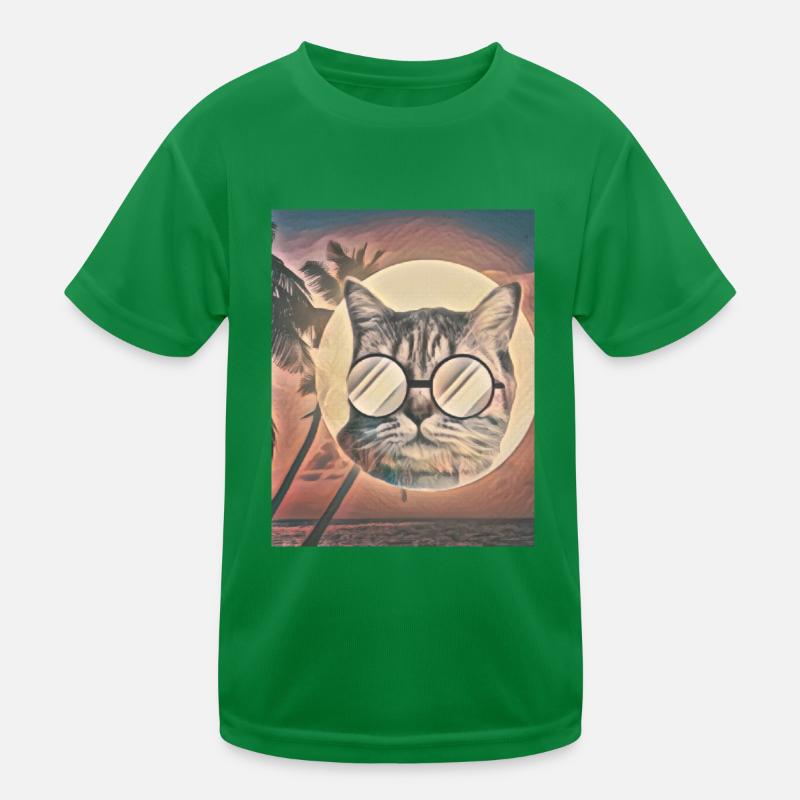 Cat Summer Flavour Kids Functional T-Shirt