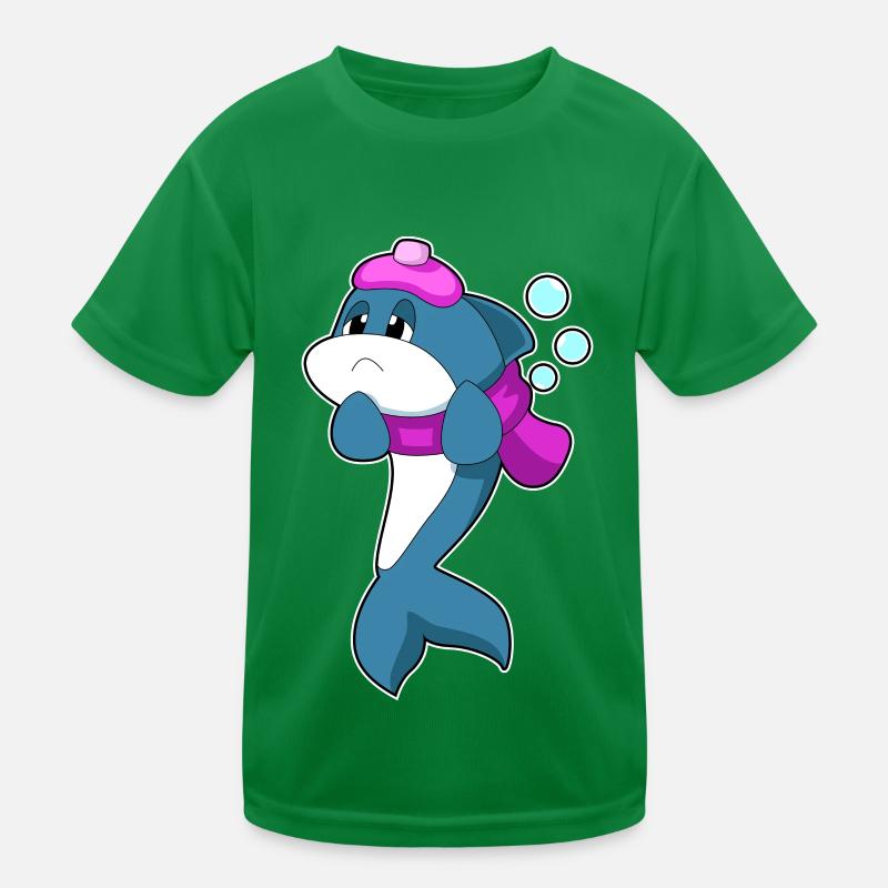 Delfin Kopfschmerzen Kinder Funktions-T-Shirt