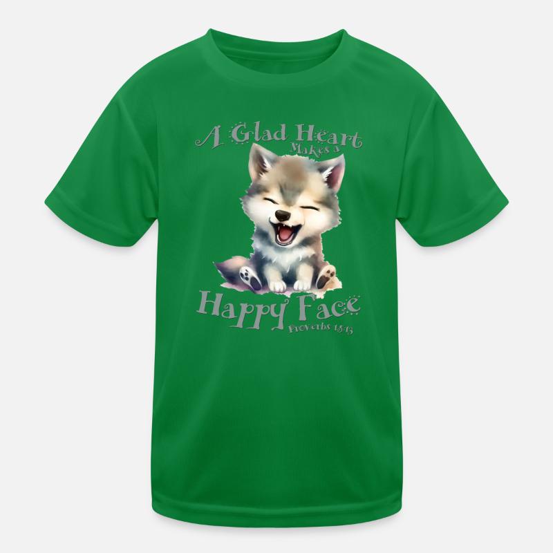 DLM KIDS GLAD HEART B1U Kids Functional T-Shirt