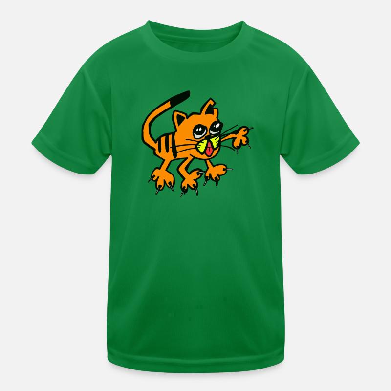 Katze Kinder Funktions-T-Shirt