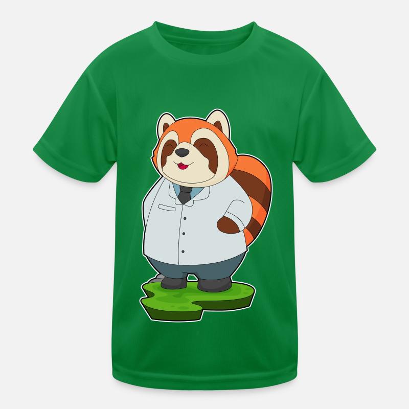Roter Panda Arzt Kinder Funktions-T-Shirt