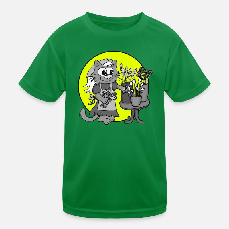 Profession Florist Retro Kids Functional T-Shirt