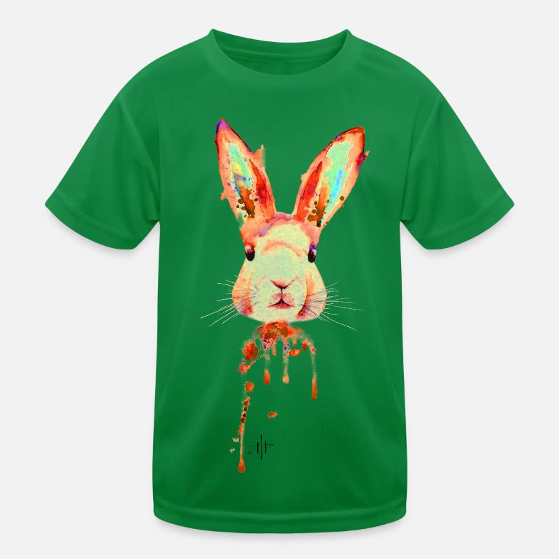 Rabbit Neon Orange Kids Functional T-Shirt