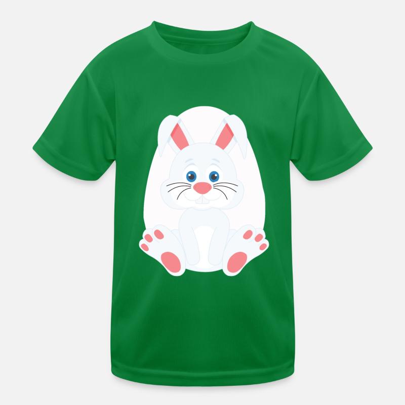 Cute easter bunny and egg Kids Functional T-Shirt