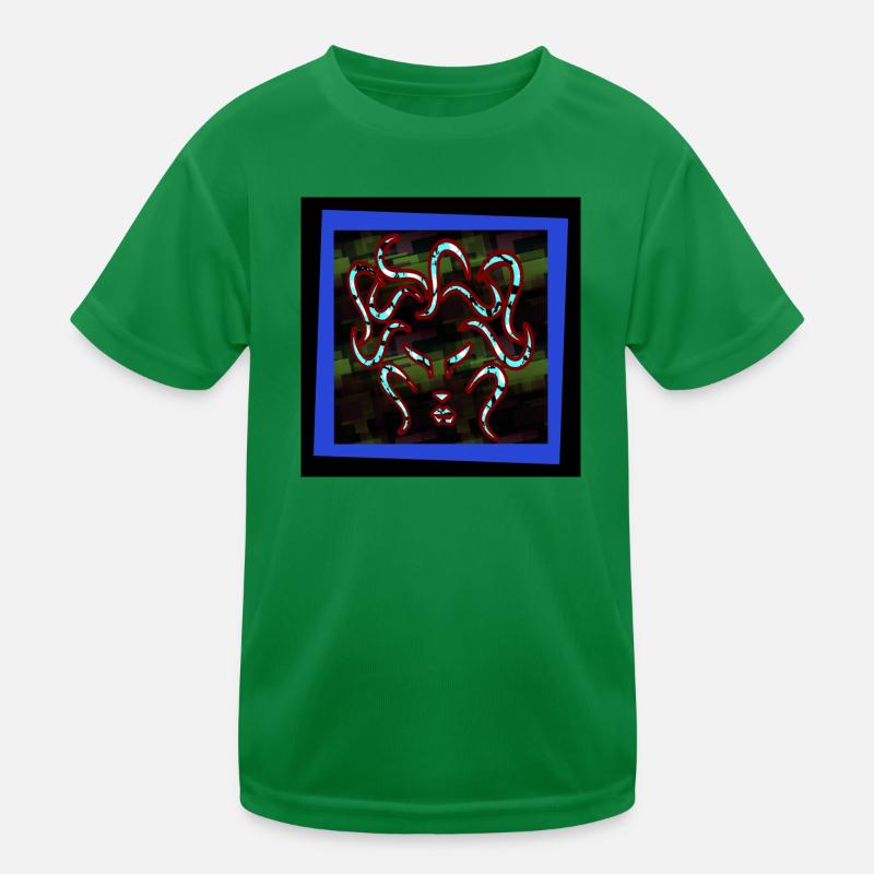 Kampfgesicht - Kunstbild Kinder Funktions-T-Shirt