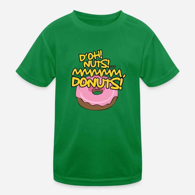 D'OH NUTS (Donuts) Kids Functional T-Shirt