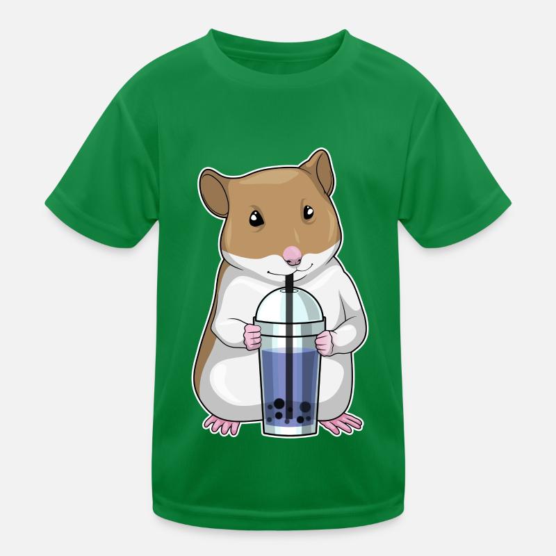 Hamster Boba tea Kinder Funktions-T-Shirt