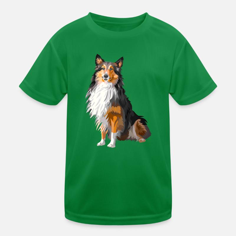 Shetland Dog Kids Functional T-Shirt