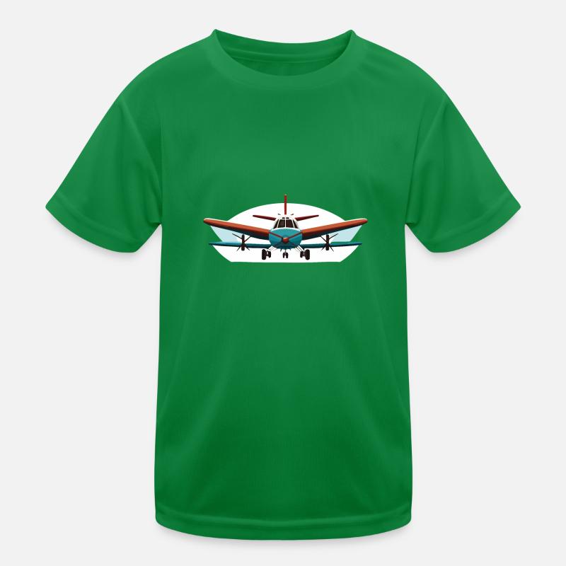 Moderner Doppeldecker Kinder Funktions-T-Shirt