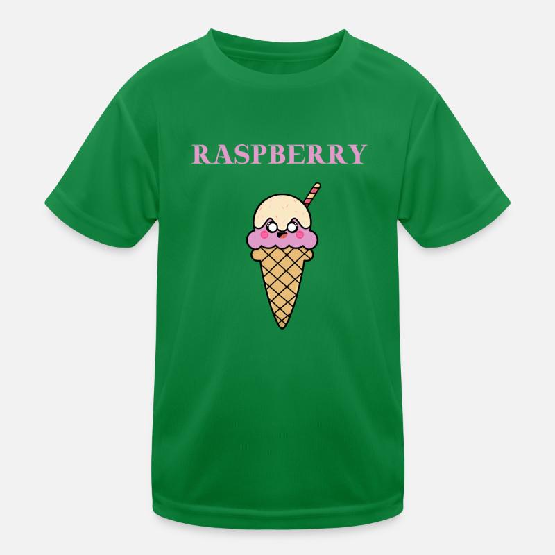 Raspberry Himbeer Eis Eiscreme Geschenkidee süß Kinder Funktions-T-Shirt