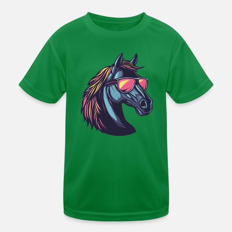 Lunettes de soleil cheval T-shirt sport Enfant